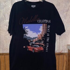Black Kolby Graphic heat in the street t-shirt (XL)